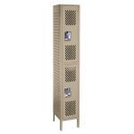 Lyon, LLC - Heavy-Duty Ventilated Double Tier Locker - 1 Wide