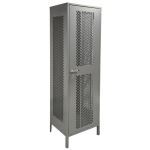Lyon, LLC - All-Welded 24″w x 21″d x 78″h Steel Industrial Ventilated Storage Cabinet