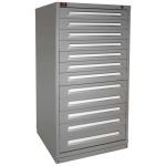 Lyon, LLC - Quick Ship 12 Drawer Modular Cabinet with 240 Compartments Standard Wide Eye-Level Height