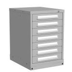 Lyon, LLC - 7 Drawer Modular Cabinet 1001 - Slender Wide - Bench Height