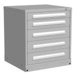 Lyon, LLC - 5 Drawer Modular Cabinet B - Standard Wide - Bench Height
