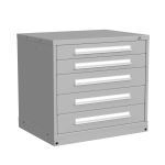 Lyon, LLC - 5 Drawer Modular Cabinet B - Medium Wide - Bench Height