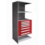 Lyon, LLC - 2000 Series Metal Shelving with Modular Drawers - Add-On