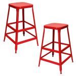 Lyon, LLC - 30″ High 1901 Metal Bar Stool - 2 Pack