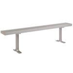 Lyon, LLC - All Aluminum Locker Room Bench with Pedestals