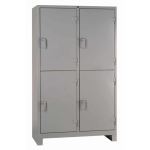 Lyon, LLC - All-Welded Steel Industrial 4 Door Storage Cabinet