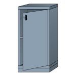 Lyon, LLC - Counter Height Modular Cabinet Shelf Unit With Door