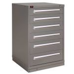 Lyon, LLC - Quick Ship 6 Drawer Modular Cabinet with 84 Compartments Standard Wide Counter Height