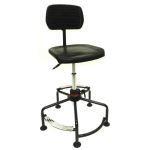 Lyon, LLC - Adjustable Workbench Stool With Back