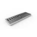Eric'sons - 8" Wide Stainless Steel Slotted Trench Drain Grate - 08BF24SSC