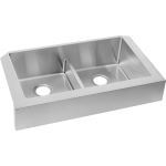 Elkay - Crosstown Stainless Steel 35-7/8" x 20-1/4" x 9", Equal Double Bowl Farmhouse Sink - ECTRUFA32179