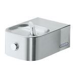 Elkay® - Soft Sides Single ADA Fountain Bottle Filler Prepped Non-Filtered Non-Refrigerated Stainless - EDFP2