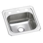 Elkay® - Celebrity Stainless Steel 15" x 15" x 6-1/8" Single Bowl Drop-in Bar Sink - BCR15