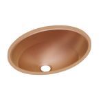 Elkay® - CuVerro Antimicrobial Copper 18" x 14" x 6" Single Bowl Undermount Bathroom Sink - ELUH1511-CU