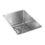 Elkay® - Crosstown 18 Gauge Stainless Steel 13-1/2" x 18-1/2" x 9" Single Bowl Undermount Bar Sink Kit - ECTR