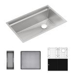 Elkay® - Circuit Chef Workstation Stainless Steel 32-1/2" x 20-1/2" x 10" Single Bowl Undermount Sink Kit - C