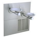 Elkay® - SwirlFlo® Bi-level ADA Fountain with Mounting Frame Filtered Refrigerated Stainless-LRPBM28K