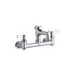 Elkay® - 8" Centerset W/M Fx 3" Bucket Hook Spt 2" LH 1/2" Offset Inlets Polished Chrome-LK940BP03L2H