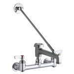 Elkay® - 8" Centerset W/M Fx 7" Bucket Hook Spt 2" Lever Handles 1/2" Offset Inlets Rough Chrome-LK940BR07L2H