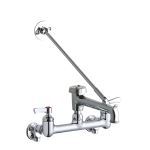 Elkay® - 8" Centerset W/M Fx 7" Bucket Hook Spt 2in LH 1/2" Offset Inlets+Stop Polished Chrome-LK940BP07L2S