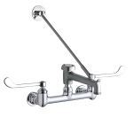 Elkay® - 8" Centerset W/M Fx 7" Bucket Hook Spt 6" WBH 1/2" Offset Inlets Rough Chrome-LK940BR07T6H