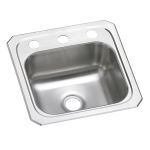 Elkay® - Celebrity® Stainless Steel 15" x 15" x 6-1/8" Single Bowl Drop-in Bar Sink-BCR15