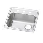 Elkay® - Celebrity® SS 19-1/2"x 19"x 5-1/2"Single Bowl Drop-in ADA Sink Quick-clip Right Drain-PSRADQ191955R