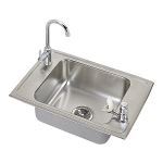 Elkay® - Celebrity®SS 25"x17"x6-1/2" 2-Hole Single Bowl Drop-in Classroom ADA Sink w/Fx+Drain-CDKAD251765C