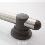 Smartbar™ - Standard Smartbar Brushed Stainless Steel Bar with Slate Mounts and Slate Domed Bar Caps