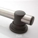 Smartbar™ - Standard Smartbar Brushed Stainless Steel Bar with Slate Mounts and Slate Flush Bar Caps