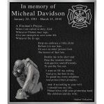 Bronze Memorials - Firefighter Plaques