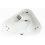 Aston Global - HT635 3-Person Hot Tub Wedge Corner Unit with 7 Jets
