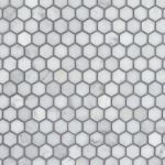Floor & Decor - Carrara Marble Bianco Carrara 1 in. Polished Marble Hexagon Tile