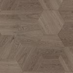 Floor & Decor - Westridge Midtown Gray Oak Wire-Brushed Hexagon Engineered Hardwood