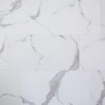 Floor & Decor - NuCore Carrara Marble Rigid Core Luxury Vinyl Tile - Cork Back