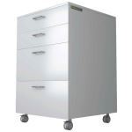 Everhutch - Nestcart Mobile Cart Standing 36" 4 Drawer Single Pull