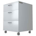 Everhutch - Nestcart Mobile Cart ADA - 33" 3 Drawer Single Pull