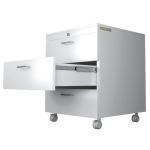 Everhutch - Nestcart Mobile Cart Sitting 30" 3 Drawer Single w/Tray