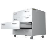 Everhutch - Nestcart Mobile Cart Sitting 30" 4 Drawer Double Pull