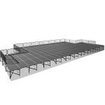Preferred Seating - 40’x 60’x 4-7′ Portable Stages