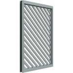 PalmSHIELD - Elite Aluminum Diagonal Louvered Plank Ground Screen