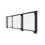 PalmSHIELD - Chain Link Cantilever Gate - Single Track