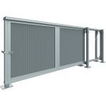 PalmSHIELD - Vertical Louvered Infill Slide Gate