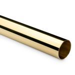 KegWorks - Bar Foot Rail Tubing - Polished Brass - 2" OD