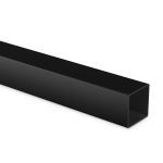 KegWorks - Bar Foot Rail Tubing - Matte Black - 1.5" - Square