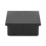 KegWorks - Flush Flat End Cap - Matte Black - 1.5 - Square