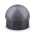 KegWorks - Domed End Cap - Gunmetal Grey - 2" OD