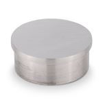 KegWorks - Flush Flat End Cap - Brushed Stainless Steel - 2" OD