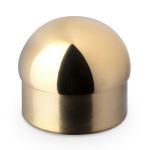 KegWorks - Domed End Cap - Polished Brass - 2" OD