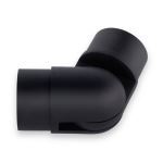 KegWorks - Adjustable Flush Elbow - Matte Black - 2" OD